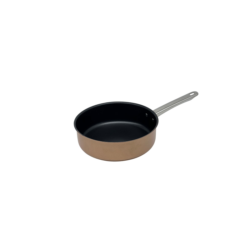 Kitchen Cookware Sets 6-Piece Brown Cooking Essentials Stainless Steel Handles Classic Heat Resistant
