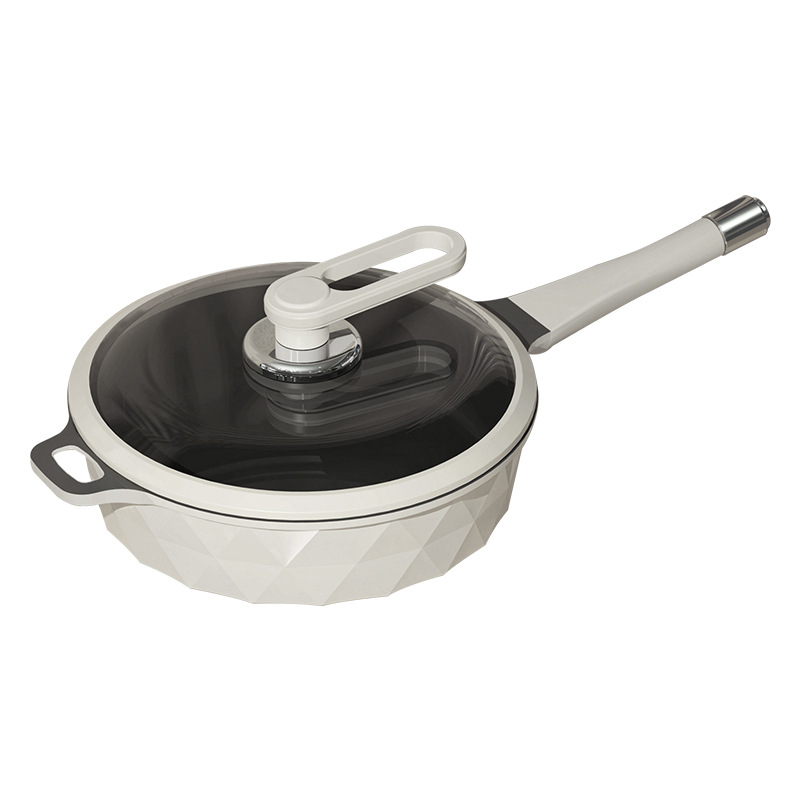 Luxurious Kitchen Cookware Set Lightweight Aluminum Alloy Milk Pan Titanium Stew Pot Frying Pan Stir-Fry Wok Dishwasher Safe