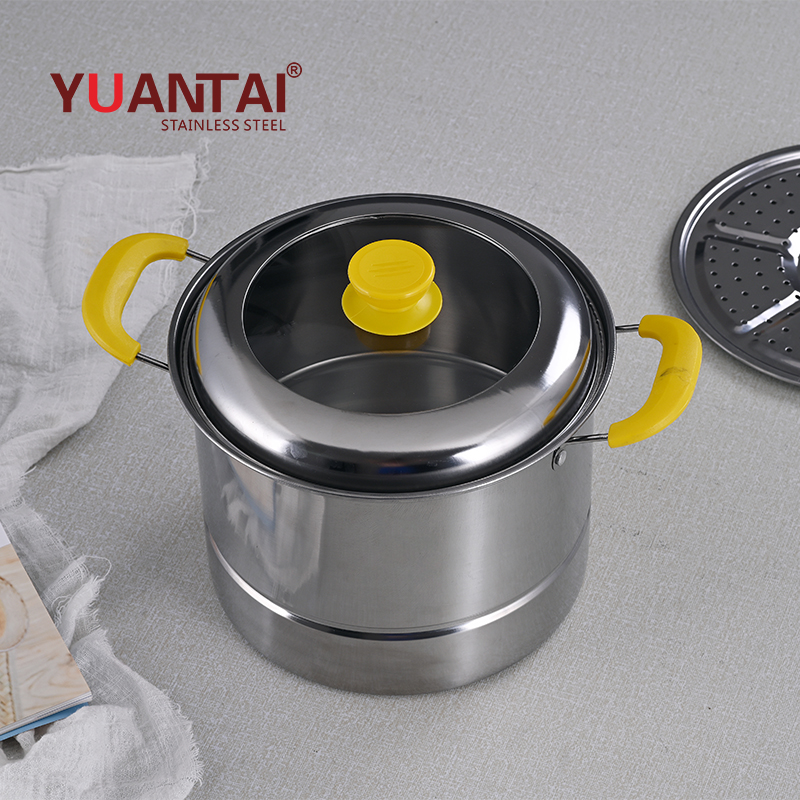 Soup &amp; Stock Pots Stainless Steel Colorful Combination Pot Lid Steamer Stockpot Cookware Set
