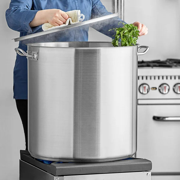Factory Wholesale Stainless Steel 24/26/28/30cm Big Stockpot Commercial Kitchen Cooking Pots Cookware Stock Pots