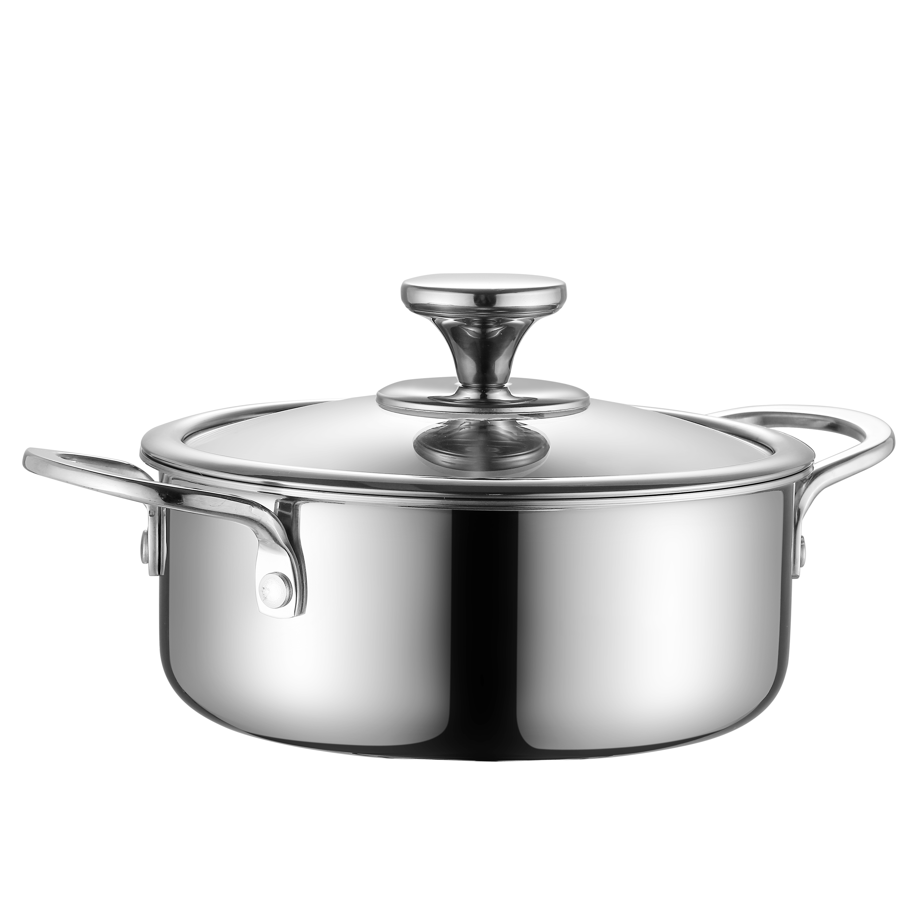 Factory Stainless Steel Cooking Pot Set with Glass Lid Induction &amp; Gas Ready Durable, OEM&amp;ODM