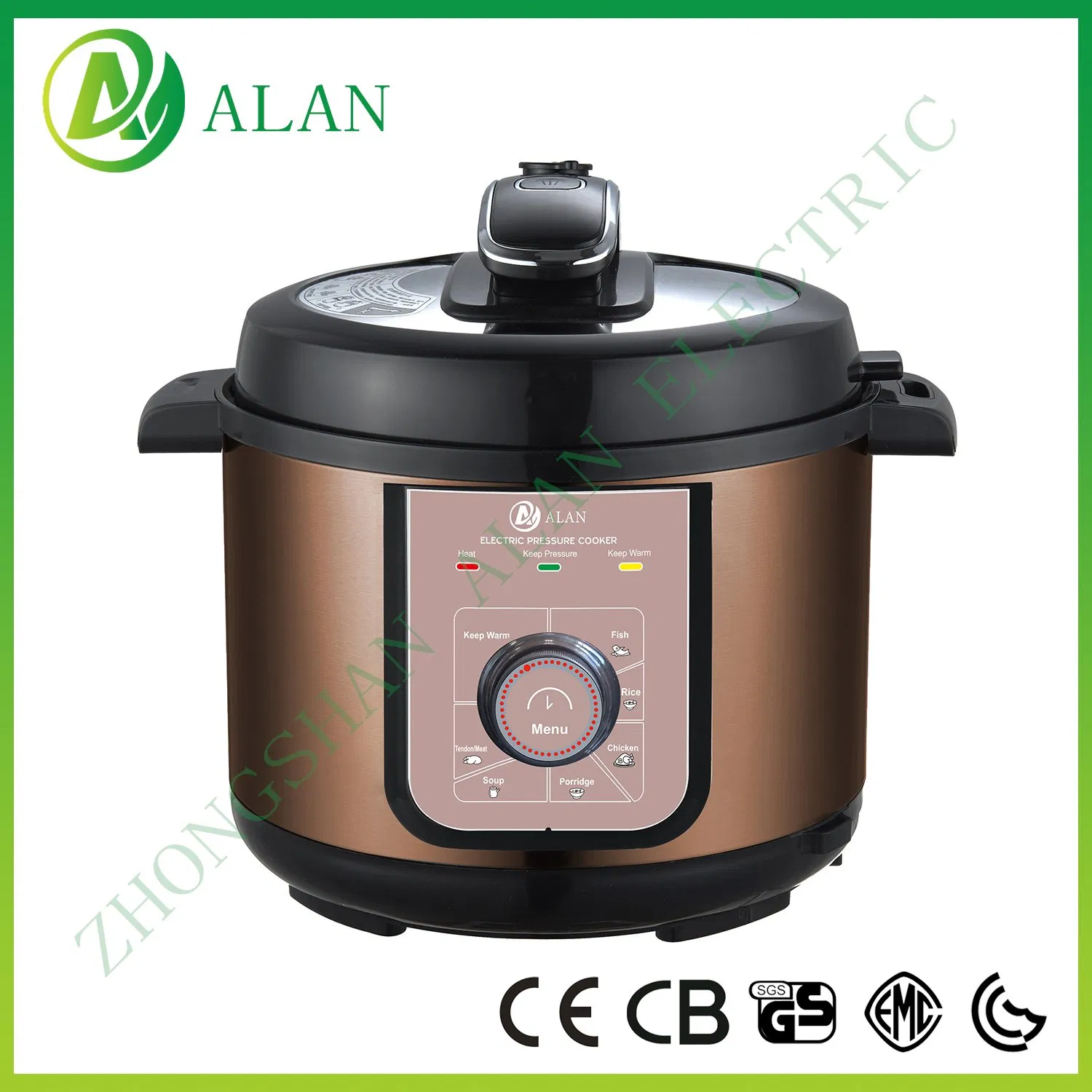 5L Hot Selling Stainless Steel Multi-Function 2024 Black Crock Pot Electric Pressure Cooker