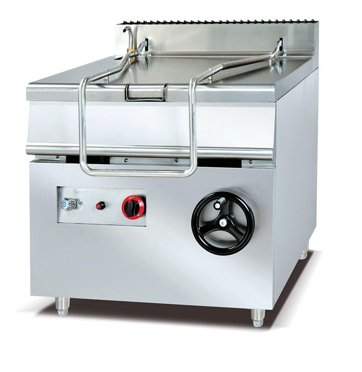 Industrial Gas Tilting Braising Pan Gas Stainless Steel Construction Tilting Saute Pan