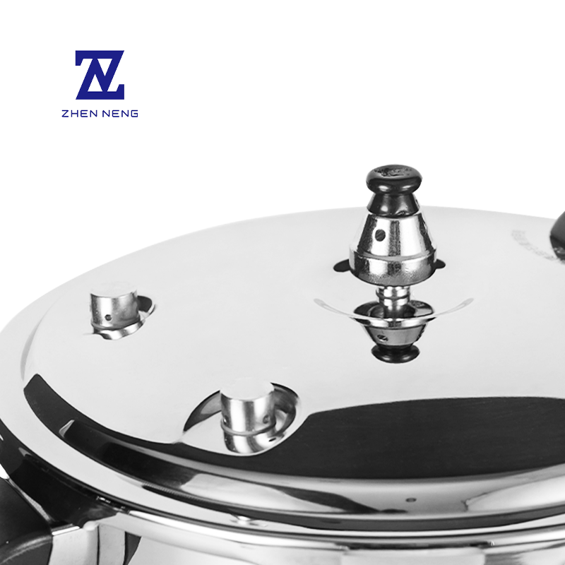 SUS304 Pressure Cooker German Style Safety Device Induction Ready Mirror Polished Cooking Pot Stainless Steel Cookware Set
