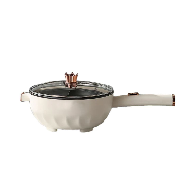Electric Stainless Steel Frying Pan Multifunctional All-In-One Cooking Steaming Pot Home Dormitory Use Small Non-Stick Plug-In