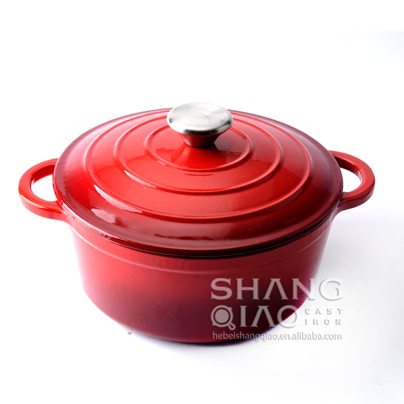 OEM 7 Pcs Heavy Duty Kitchen Cookware Sets Non-Toxic Enameled Cast Iron Cookware Sets
