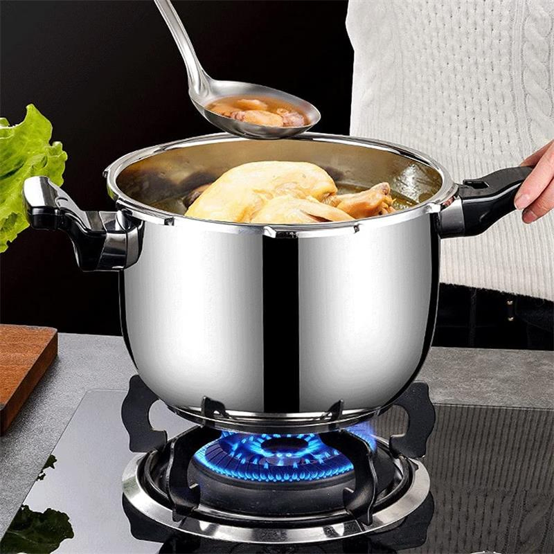 Stainless Steel Stove Top Pressure Cooker Pot Used for Pressure Foodie or Steaming, Compatible with Gas &amp; Induction Cooker