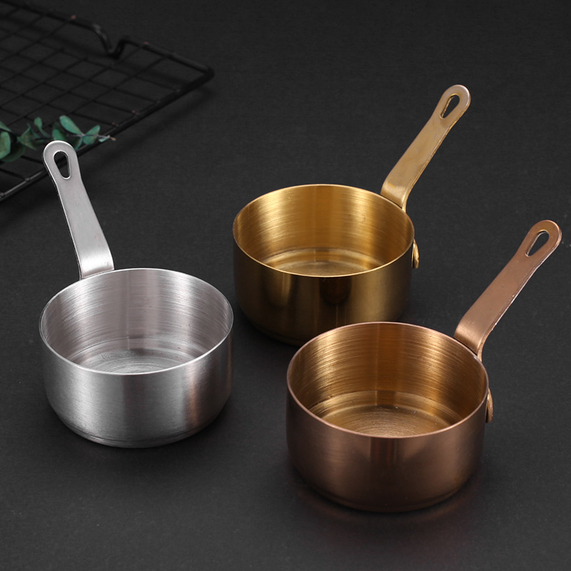 Sauce Pan Pot Stainless Steel Nonstick Milk Pot With Handle Mini Saucepan for Making Coffee Butter Kitchen Gadgets