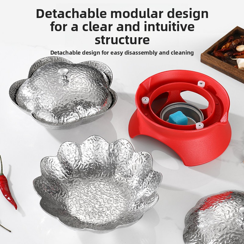 New Arrivals Modern Stainless Steel Small Dry Pot Non-stick Snowflake Soup Pot for Commercial Kitchen Induction Cooker Gas