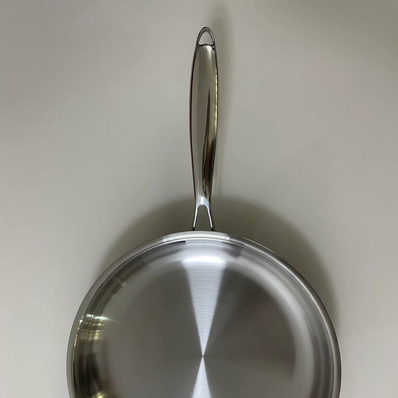 Professional 3-Ply 304 Stainless Steel Frying Pan - Modern Non-Stick Skillet, Tri-Ply Bottom, Induction &amp; Gas Compatible