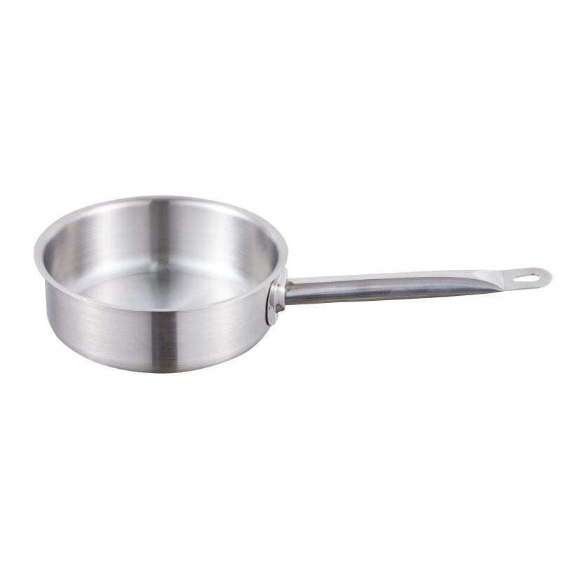Daosheng Wholesale 60mm Low Body Fast Heat Conduction Sandwich Bottom Induction Saute Pan Saucepan Pot