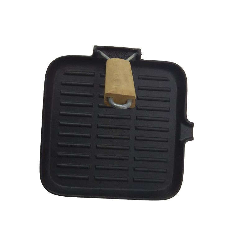 Portable 360° Swivel Handle Ribbed Grill Pan Induction Compatible