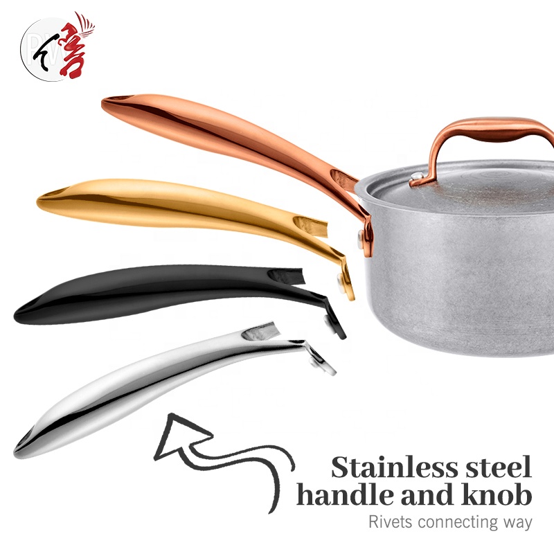 Wholesale 9pcs Classic Design Stainless Steel Cookware Kitchenware Metal Saucepan Cooking Pots and Casserole Pans