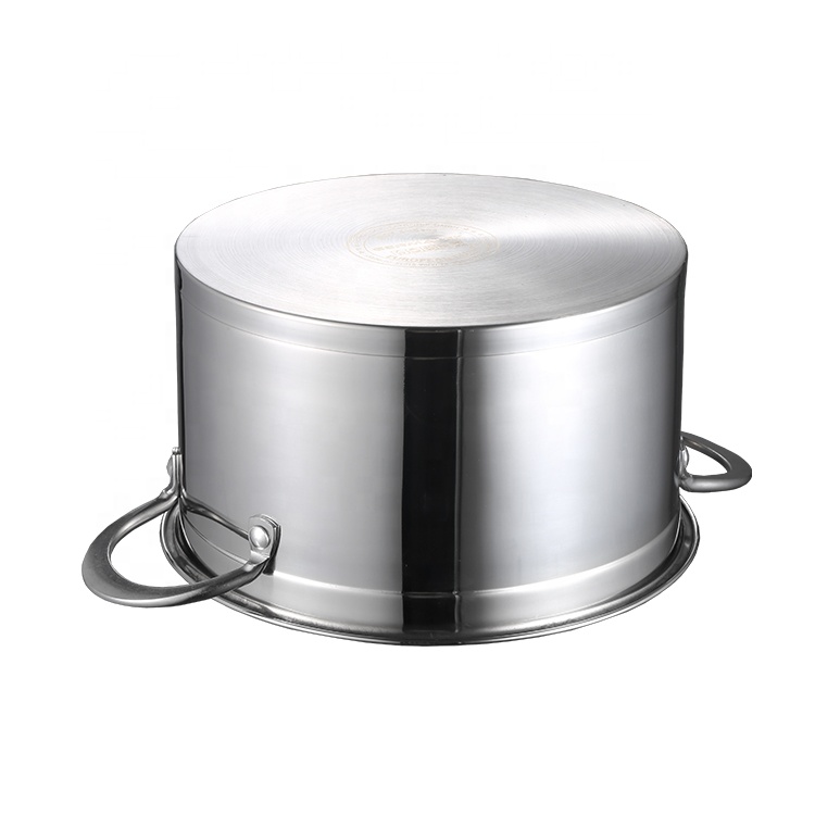 Hot Selling Kitchenware Stainless Steel 201 Capsule Inductional Nonstick Stock Pot Cooking Pot Dutch Oven Casserole