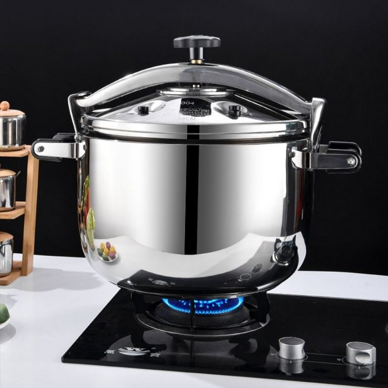 304 Stainless Steel Lid-Type Explosion-Proof Pressure Cooker - for Home &amp; Commercial Use