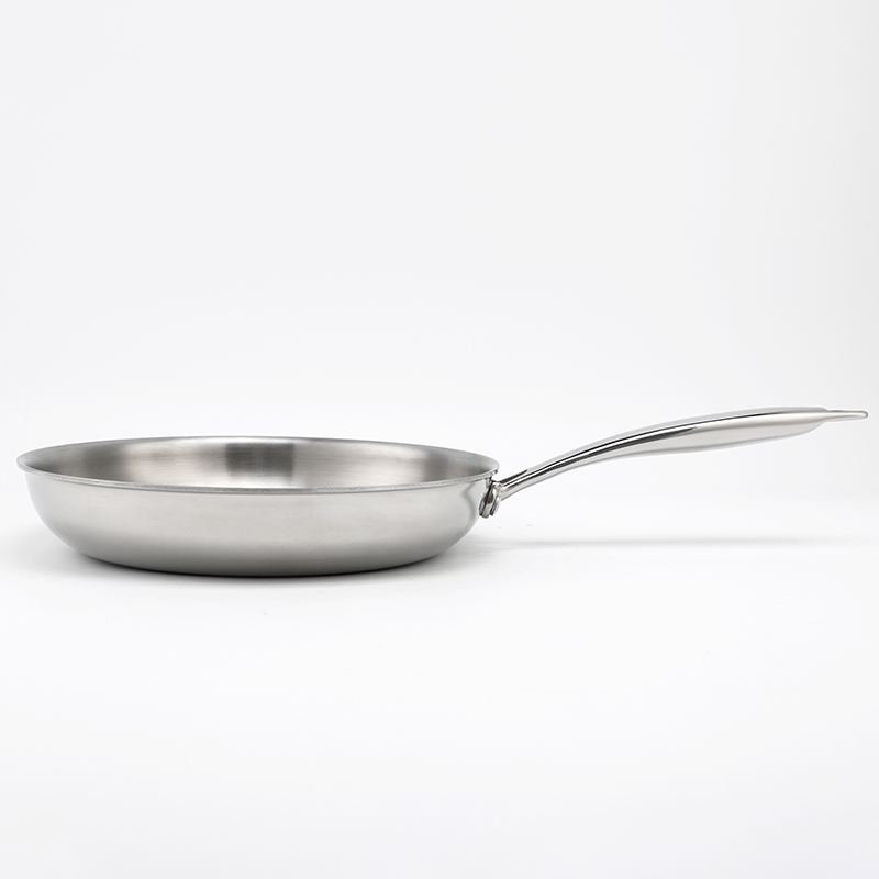 Triply Non Stick Stainless Steel Fry Pan Skillets 8/10/12 Inch Cookware Cooking Pan Frying Pan