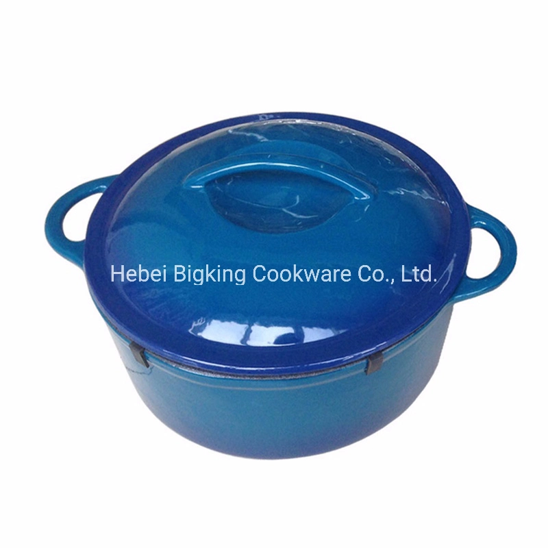 Cast Iron Enamel Casserole/Cecotte Soup Pot with Stainless Steel Knob