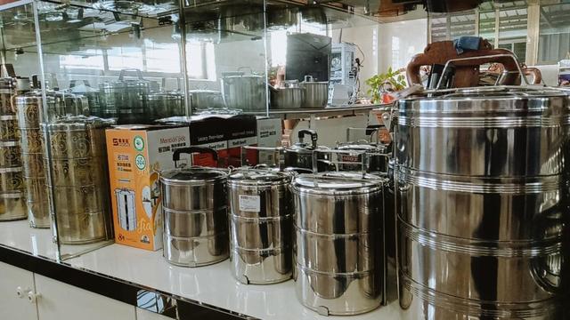 Stainless steel cookware set by Sarap Kitchen — frying pan saucepan and stock pot collection
