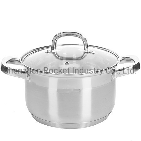Morror Polishing Kitchen Casserole Stainless Steel Cookware Set Cooking Pot