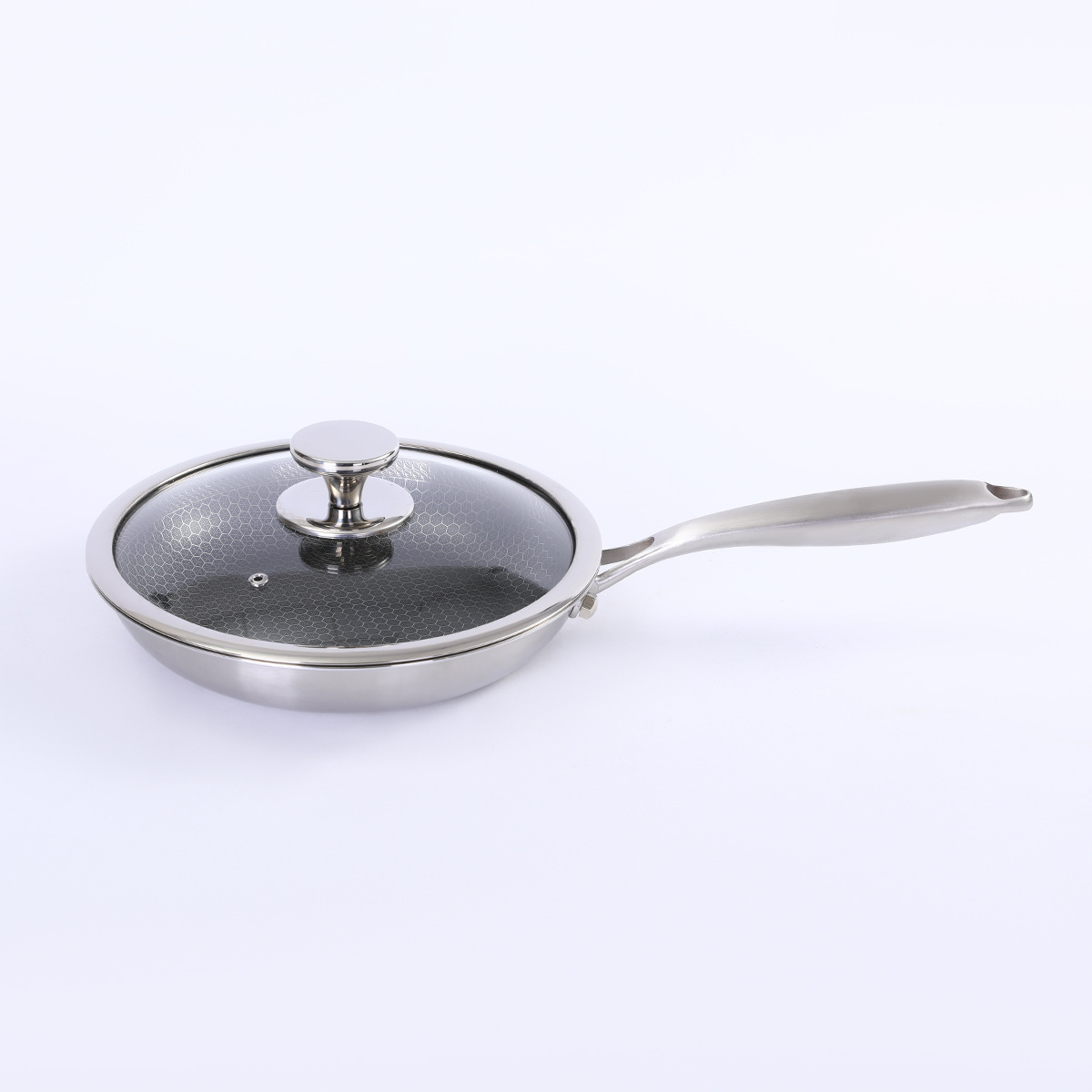 Stainless Steel Induction Ready Frying Pans Skillets Gas Induction Compatible Sustainable Modern Design CE Certified Kitchenware