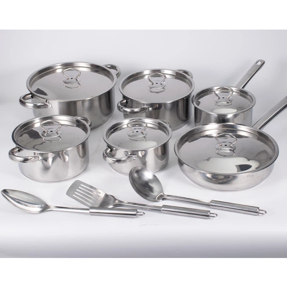 High Quality Stainless Steel Saucepan Set Mini Modern Style Non-Stick Cookware Set with Lid