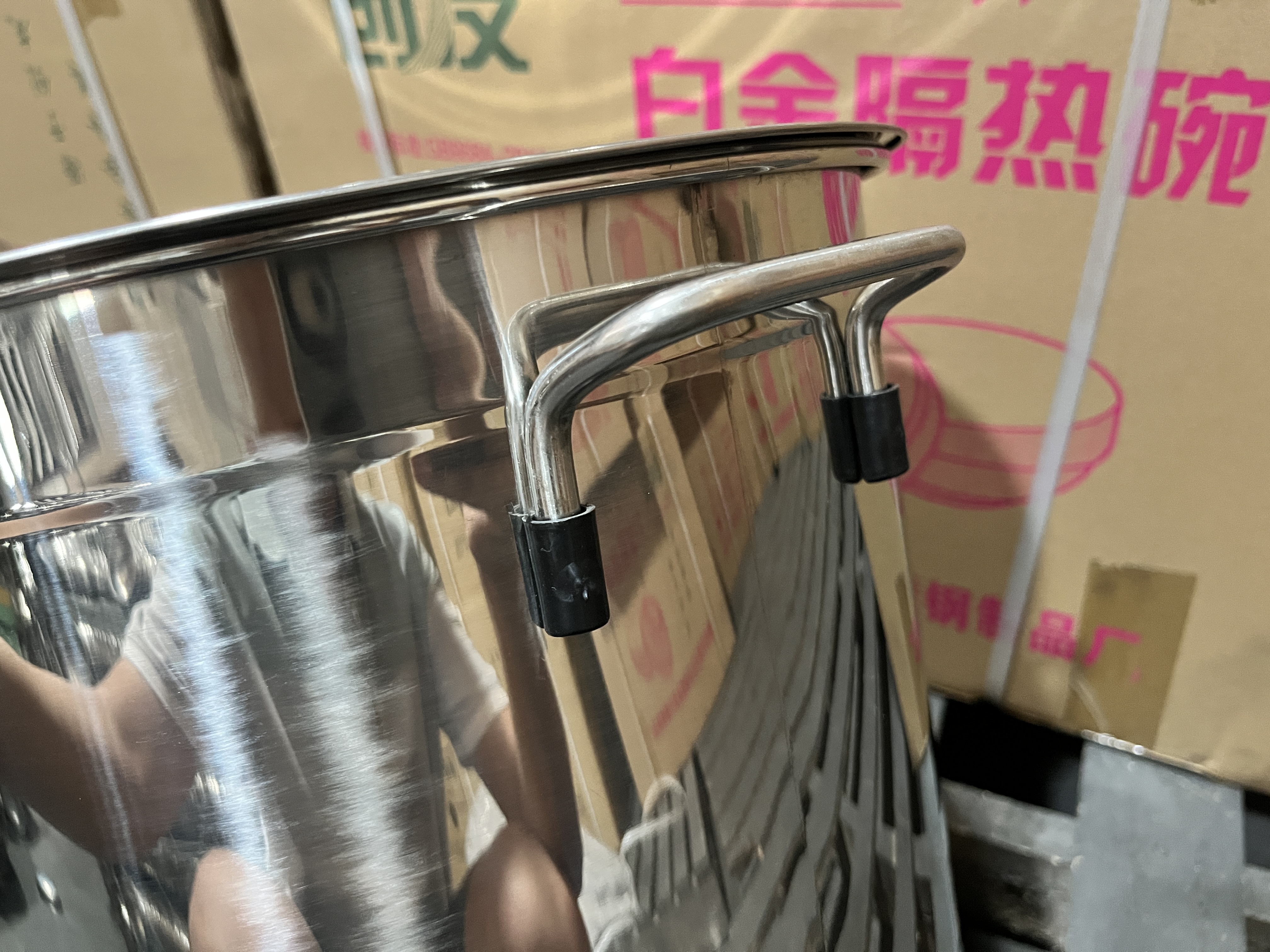 60cm Double Ear Induction Cooker Thickened Soup Pot Large Capacity 5L 98L 170L Stainless Steel Bucket with Lid Commercial