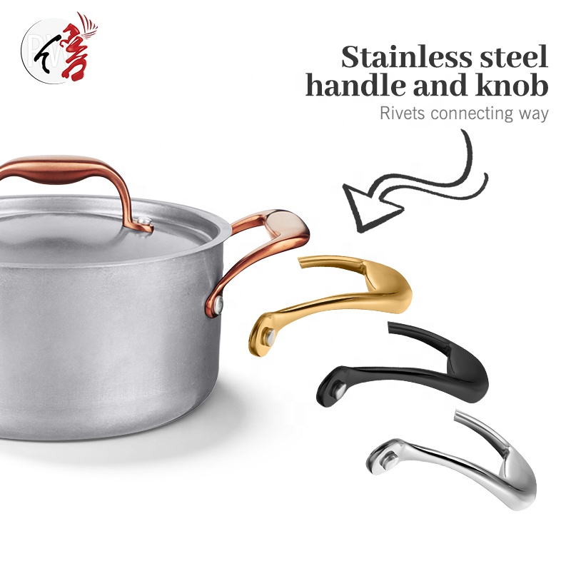 Wholesale 9pcs Classic Design Stainless Steel Cookware Kitchenware Metal Saucepan Cooking Pots and Casserole Pans
