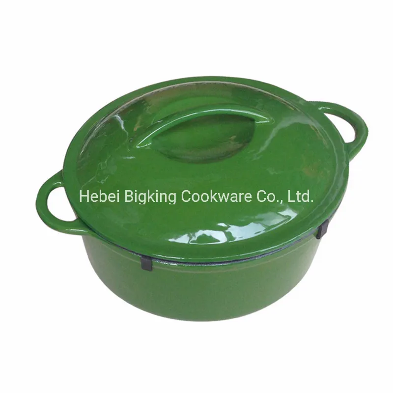 Cast Iron Enamel Casserole/Cecotte Soup Pot with Stainless Steel Knob