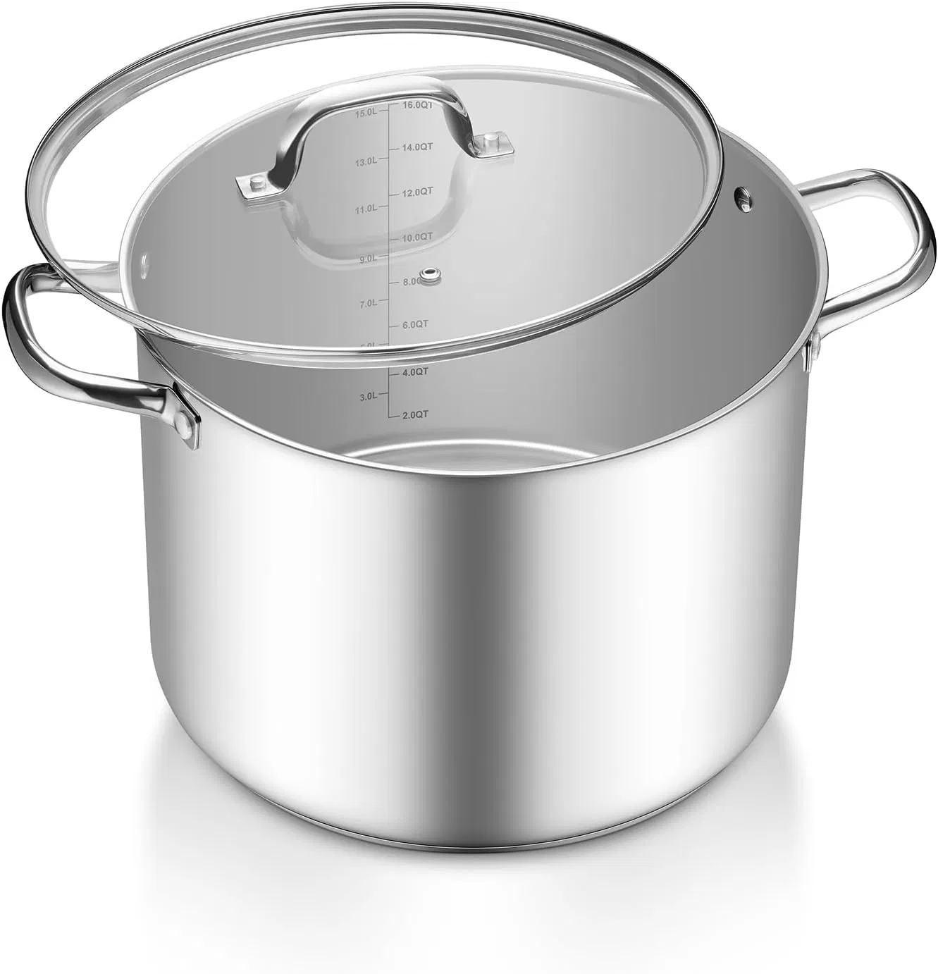 Kitchen Deep Cookware for Induction Cooktop, Compatible with All Cooktops