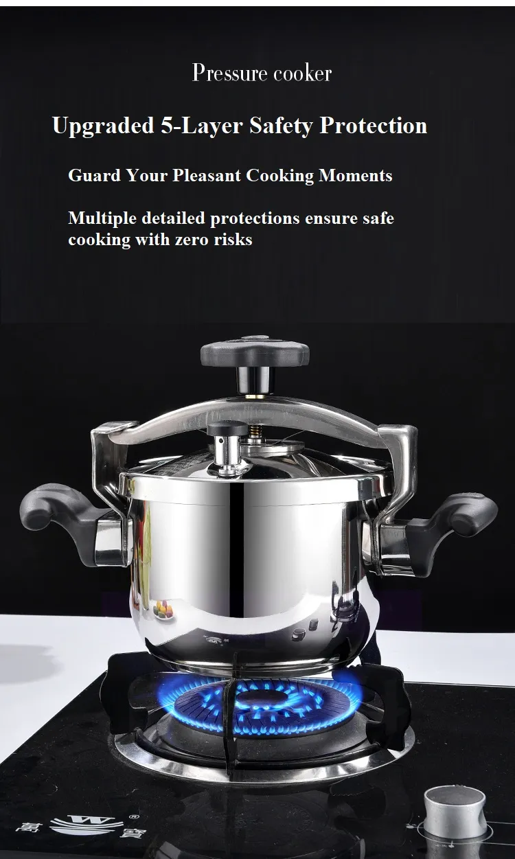 Home/Commercial 304 Stainless Steel Lid-Type Explosion-Proof Pressure Cooker