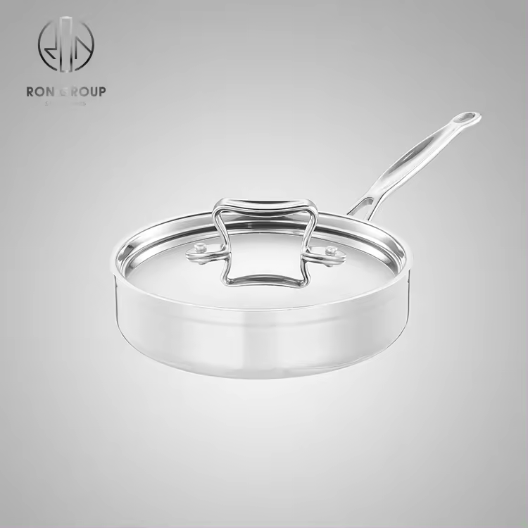 Wholesale Cookware: Elegant Hammered Satin Finish Saute Pan