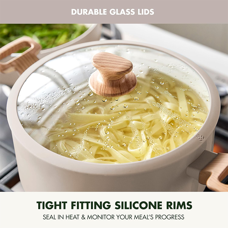 Wholesale 10PCS High Quality Granite Nonstick Premium Cookware Set Kitchen Wares with Induction Bottom