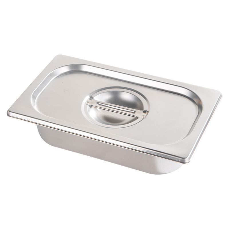 304 Stainless Steel Commercial Dish Rectangle Square Pot Thickened Restaurant &amp; Hotel Portion Pot