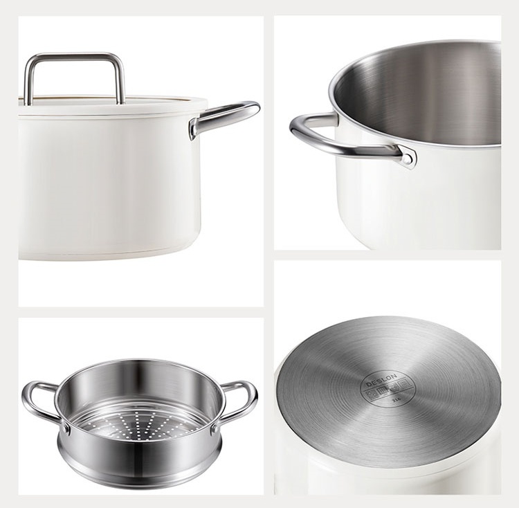 OEM 6L Capacity Multi-Purpose Retort Base Stainless Steel Double-wall Eco-friendly Steamer for All Stoves Gas/Natural Gas