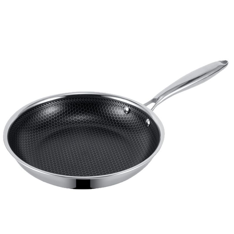 Yolecen OEM Luxury Stainless Steel Cookware Set 10-Piece Non-stick Ceramic Pan 304 316 Durable Lightweight Oven Safe