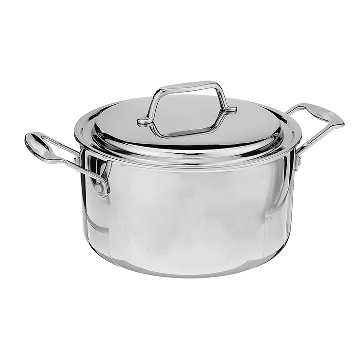 Large Capacity Heavy Duty Commercial Stockpot Stainless Steel Cooking Stock Pot for Restaurant