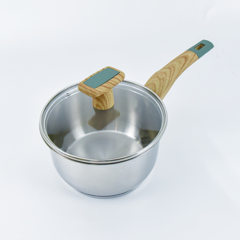3-ply Frying Pan 304 Stainless Steel Wok Non-stick Uncoated Pan Triply Skilet