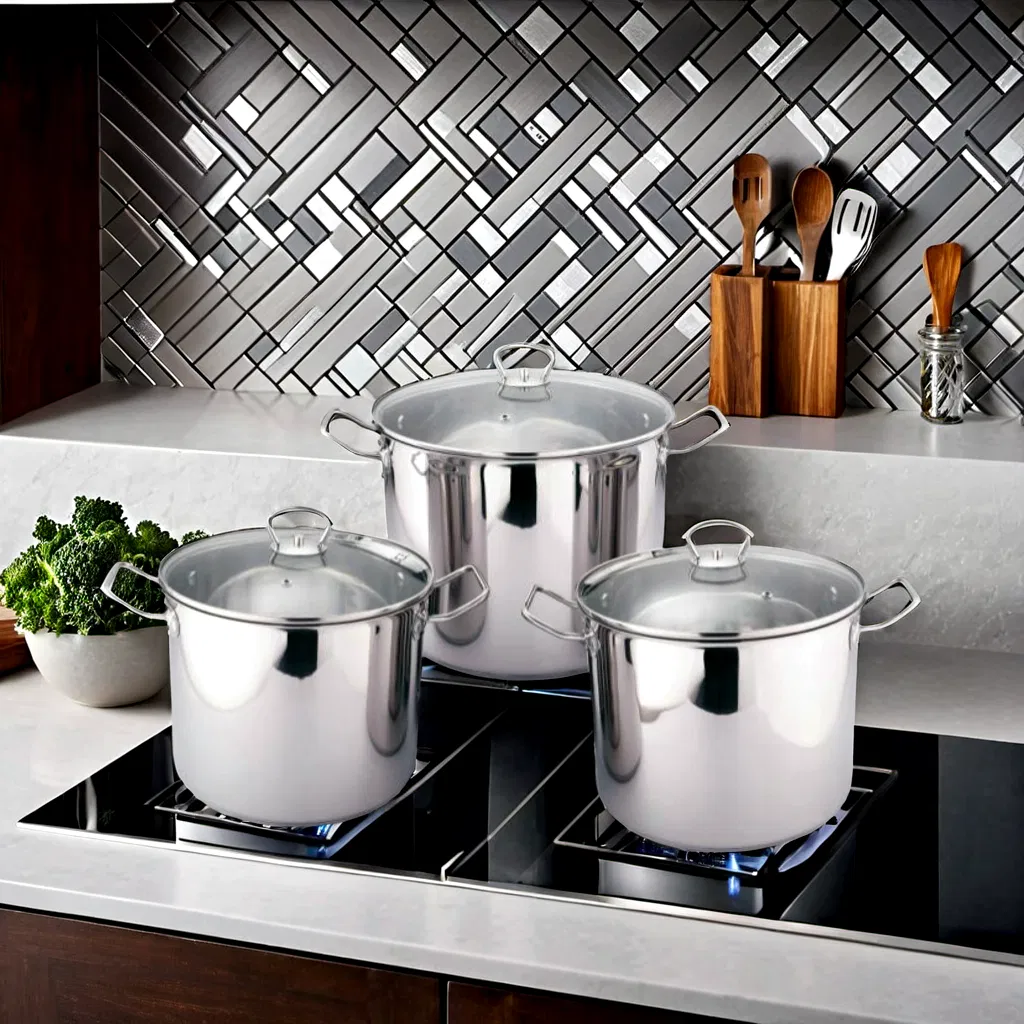 Premium Versatile Kitchen Cookware Large Capacity Casserole Stainless Steel Cooking Pot