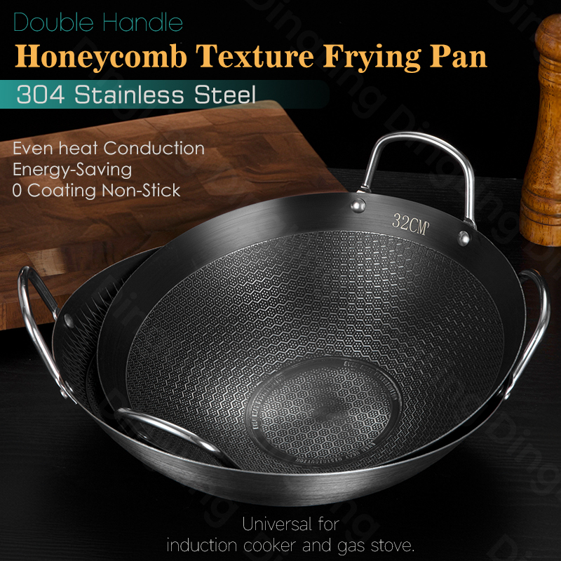 High Quality 304 Food Grade Stainless Steel Cookware Set Black Color Cooking Pot Frying Wok
