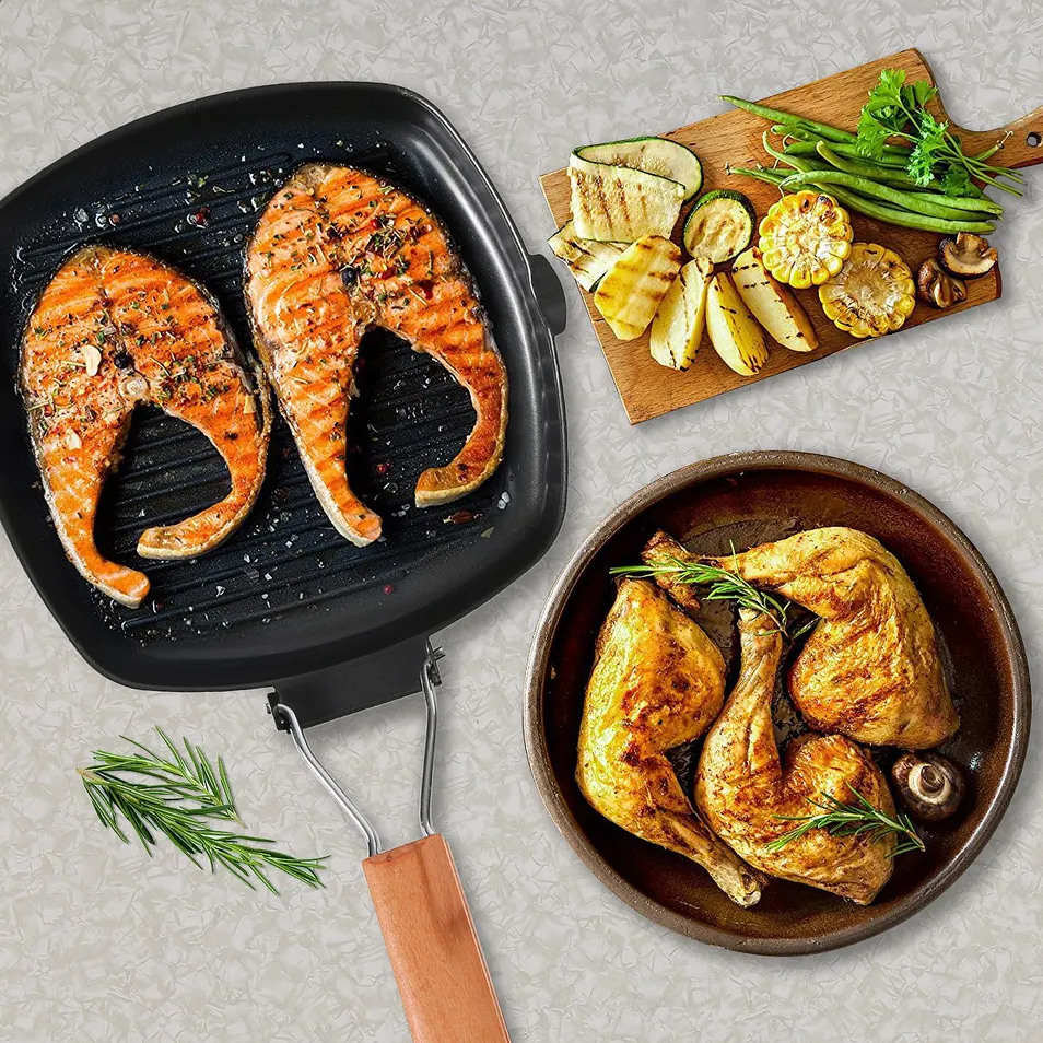 12inch Cast Iron Grill Pan