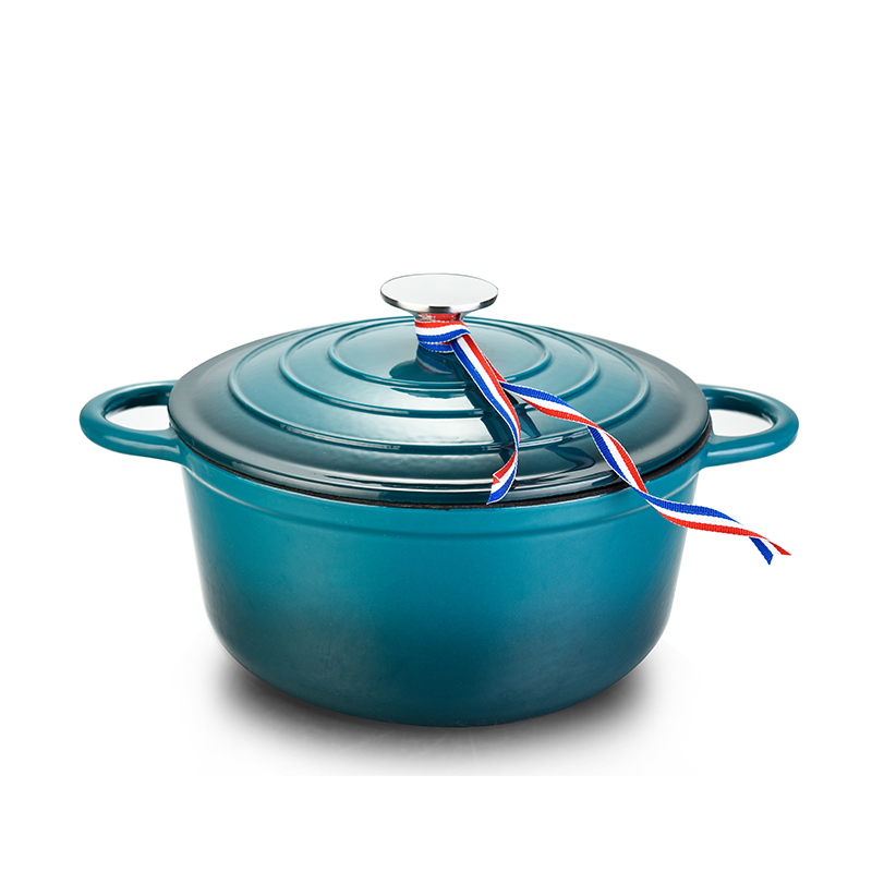 Heavy-Duty Nonstick round Dutch Oven with Lid Cast Iron Pots and Pans Set Enameled Metal Cookware