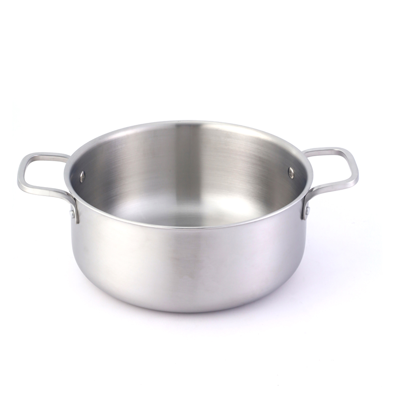 Tri ply Stainless Steel Soup Stock Pot Large Kitchecn Home Restaurant Cookware 5 QT Sauce Dutch Oven with lid