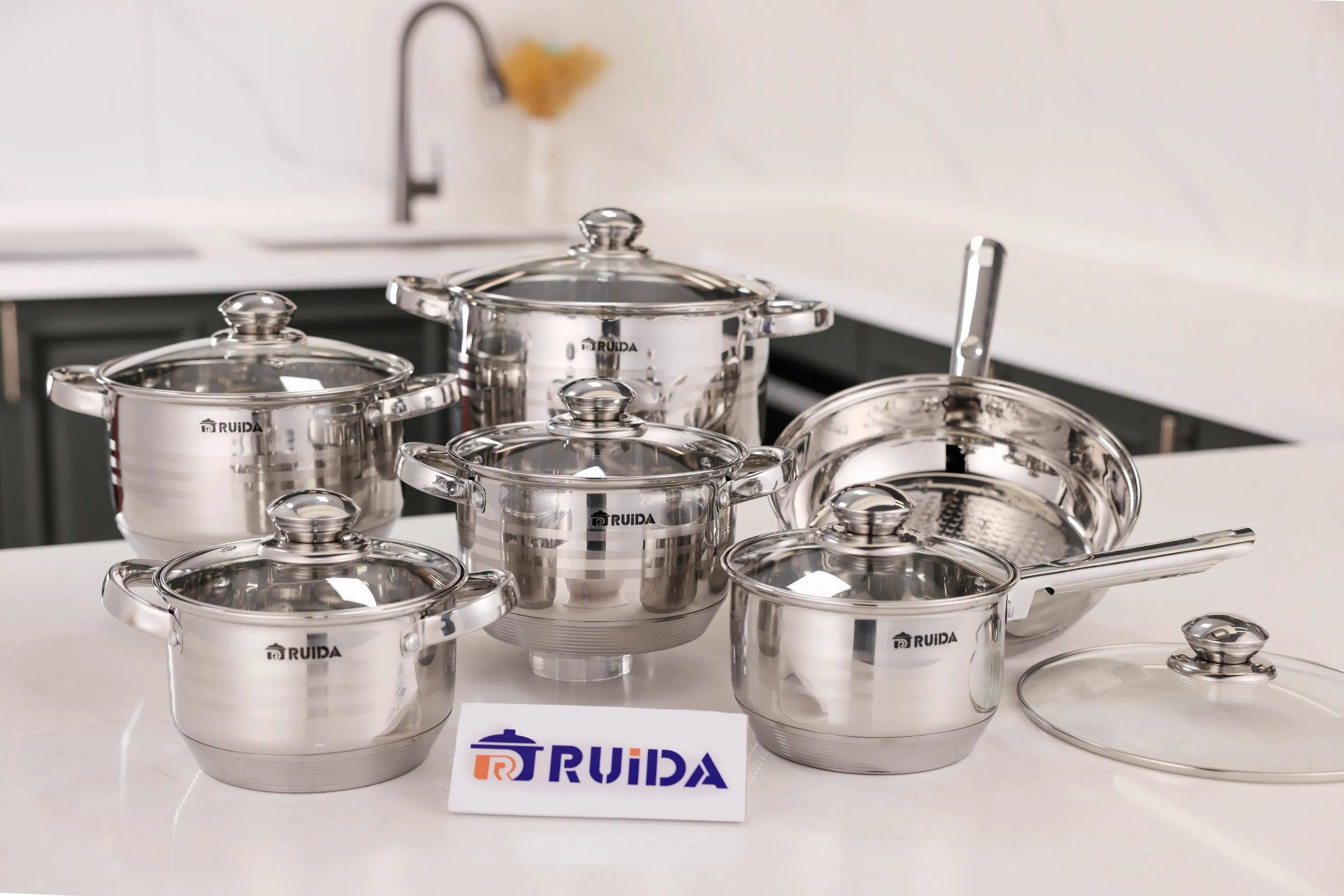 Stainless Steel Cookware Casserole Cooking Pot with Hollow Handle