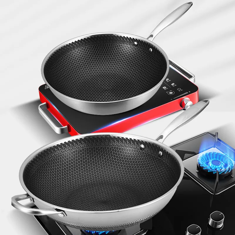 Stainless Steel Wok View 7