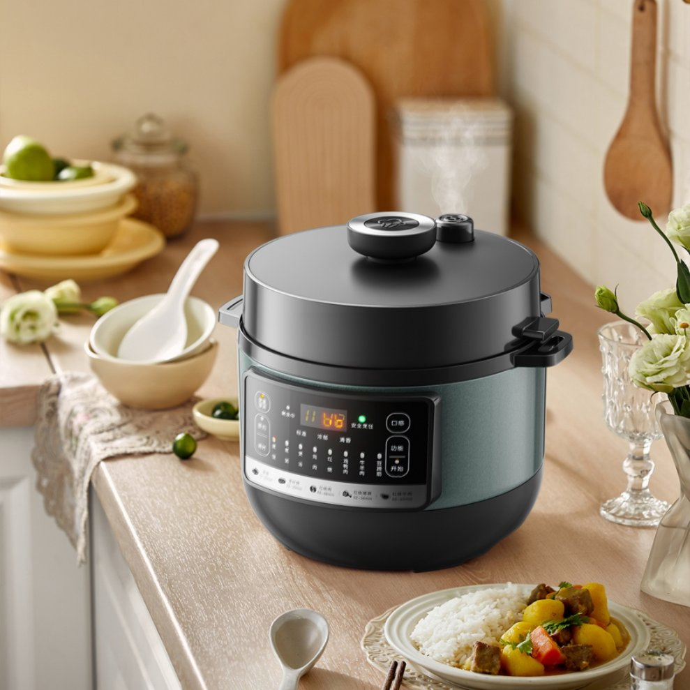 Stainless Steel Electric Pressure Cooker with Stylish Appearance and Easy Care