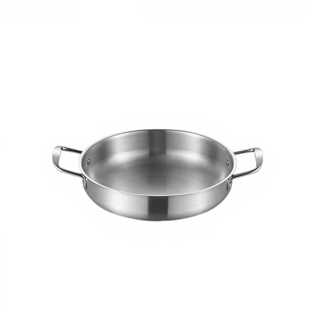 Creative Gold Nonstick Stainless Steel Skillet Frying Pan Nordic Household Fancy Restaurant Spanish Seafood Paella Pot