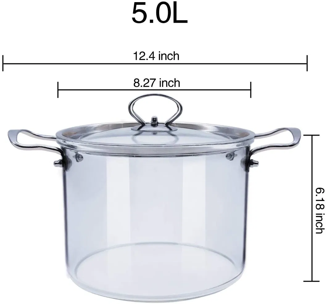 Glass Cooking Pot Display
