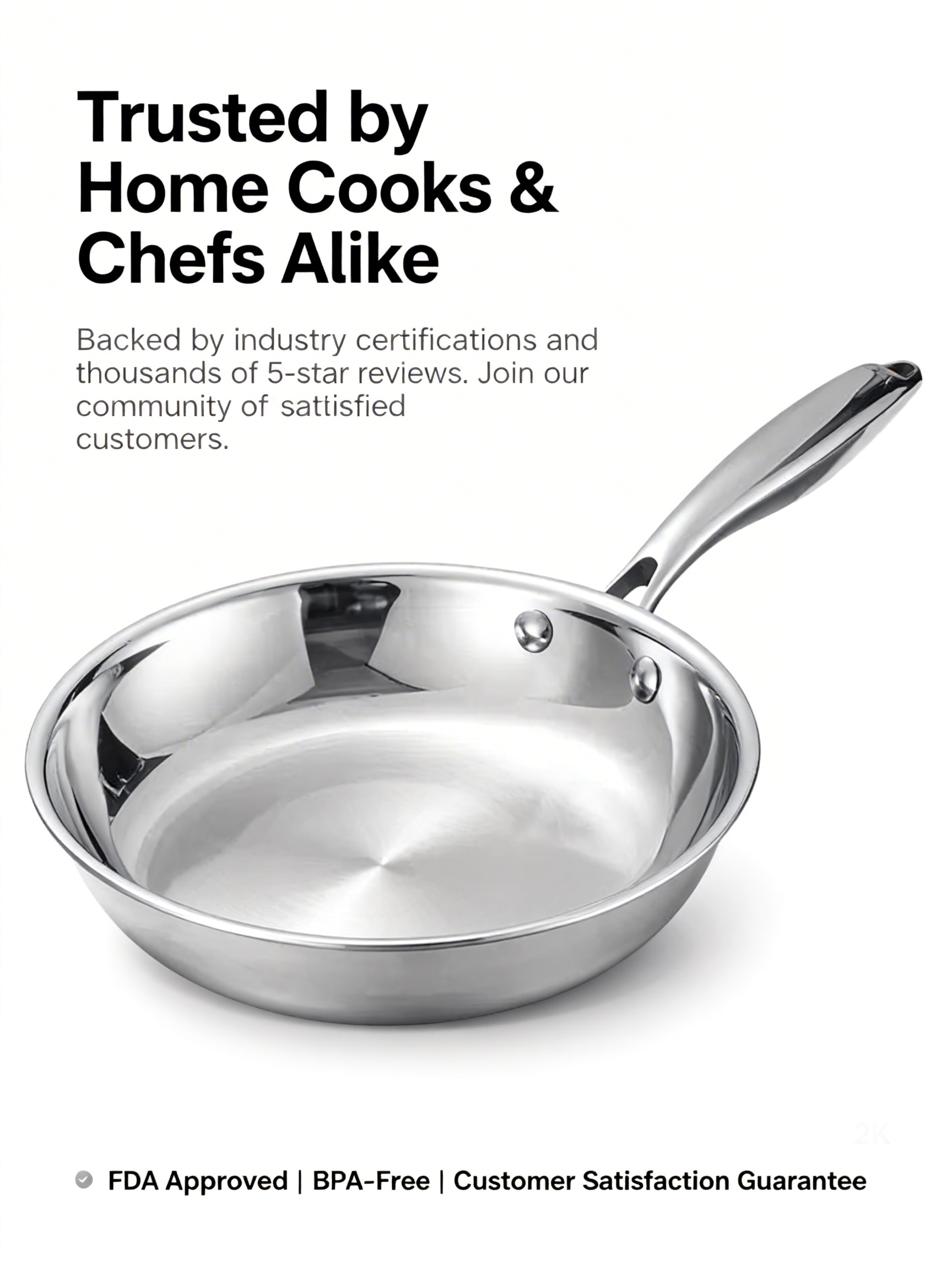 Wholesale Modern Kitchen Stainless Steel Non-Stick Frying Pan 22cm for Universal Use