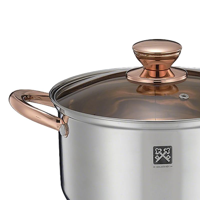 High Quality Household Kitchen Classic Casserole Pot Factory OEM Stainless Steel Cookware Set