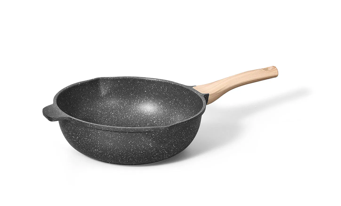 Non-Stick Saute Pan Braise Aluminum Wok Fry Skillet Cookware Cooking Baking Kitchen